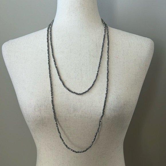 Vera Wang Jewelry - Vera Wang  Black Beaded Double Layer Necklace